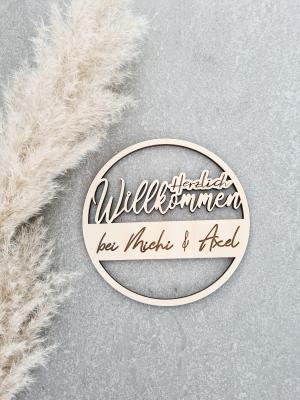 Türschild Willkommen bei....(2)