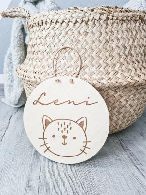 Namensschild mit Motiv