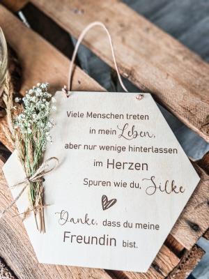 Schild Freundin