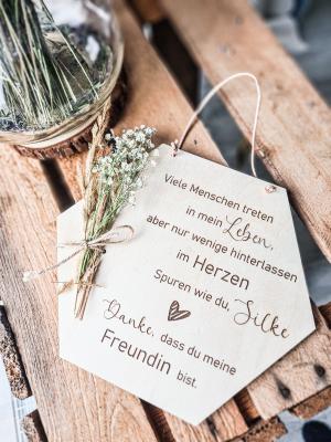 Schild Freundin