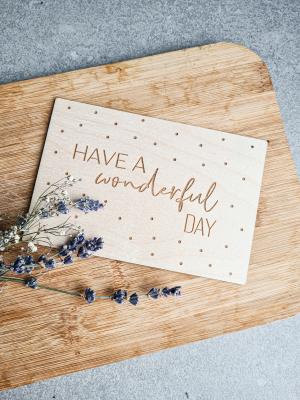 Have a wonderful day