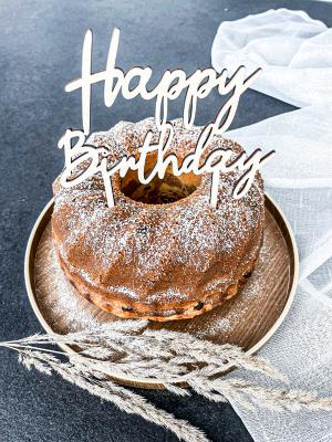 Caketopper Happy Birthday 2