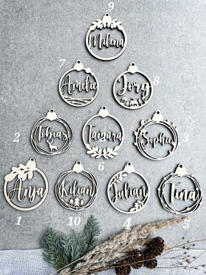 Weihnachtskugeln personalisiert