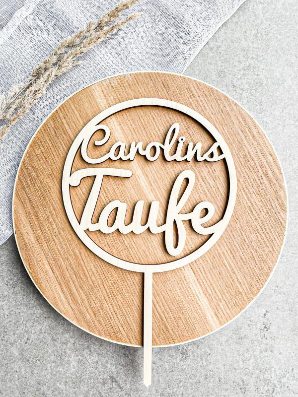 Caketopper Taufe 2